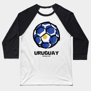 Uruguay Football Country Flag Baseball T-Shirt